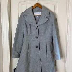 Gray wool coat